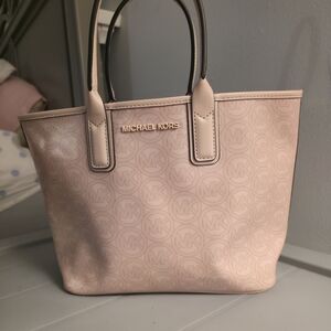 Michael Kors Pale Pink Logo Mini Tote
